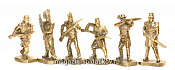 Солдатики из металла Набор «Коалиция» (цинк, латунь) 6 шт, 40 мм, Солдатики Публия - фото