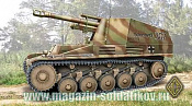 Сборная модель из пластика SdKfz.124 Wespe Немецкое самоходное орудие, АСЕ (1/72) - фото
