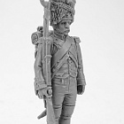 Сборная миниатюра из смолы Гренадёр в шапке, к ноге. Франция, 1807-1812 гг, 28 мм, Аванпост