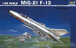 Сборная модель из пластика Самолет МиГ - 21 Ф-13 1:32 Трумпетер