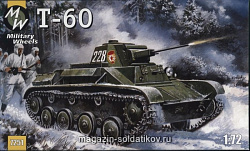 Сборная модель из пластика Танк Т-60, Military Wheels (1/72)