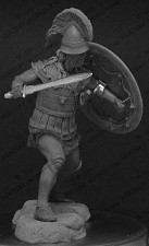 Сборная фигура из смолы Macedonian warrior 4-5с вс, 75 мм, Mercury Models - фото