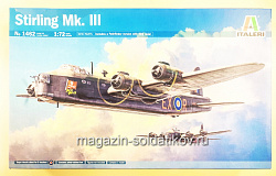 Сборная модель из пластика ИТ Британский бомбардировщик Stirling Mk.III 1:72 Italeri