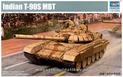 Сборная модель из пластика Танк индийский Т-90С «Бшихма» (1:35) Трумпетер