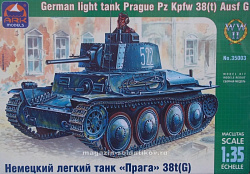 Сборная модель из пластика Немецкий танк «Прага» 38t(G) (1/35) АРК моделс