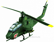 Сборная модель из картона. Серия: Авиация. Масштаб 1/48. Вертолет «Кобра» (зеленый) Умбум - фото