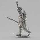 Сборная миниатюра из металла Вольтижёр легкой пехоты, в рассыпном строю, Франция 1806-1813 гг, 28 мм, Аванпост