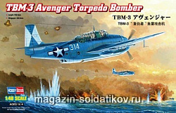 Сборная модель из пластика Самолет "TBM-3 Avenger Torpedo Bomber (1/48) Hobbyboss