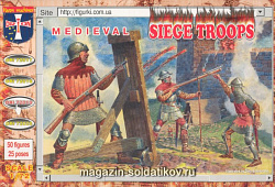 Солдатики из пластика Средневековые осадные войска (1/72) Orion