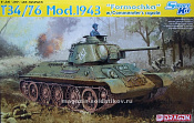 Сборная модель из пластика Д Танк Т-34/76 мод.1943 «Formochka» (1/35) Dragon - фото