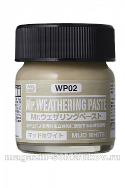 Mr.Weathering Paste Mud White 40ml, Mr. Hobby