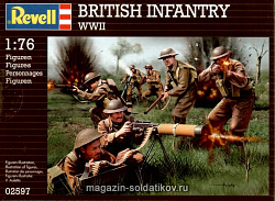 Солдатики из пластика RV 02597 Британская пехота, 2-ая МВ (1:76), Revell
