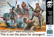 Сборные фигуры из пластика MB 35199 Это не место для чужестранцев! Клан Черепа–Новые Амазонки. Битвы в пустыне(1/35) Master Box - фото