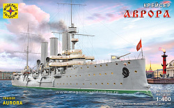 Сборная модель из пластика Крейсер «Аврора» 1:400 Моделист
