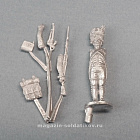 Сборная миниатюра из металла Сержант-гренадёр, на плечо. Франция, 1807-1812 гг, 28 мм, Аванпост