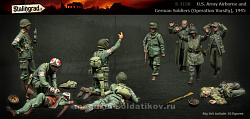 Сборные фигуры из смолы Американцы и немцы, большой набор, 10 фигурок 1/35, Stalingrad