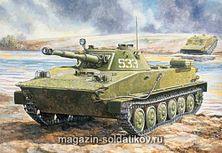 Сборная модель из пластика Плавающий танк ПТ-76 (1/35) Восточный экспресс