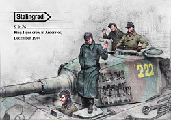 Сборная фигура из смолы King Tiger crew in Ardennes 1/35, Stalingrad