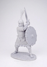 Сборная миниатюра из смолы Древнерусский воин, 9-10 вв. 54 мм, Солдатики Публия - фото