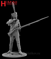 Сборная миниатюра из смолы Рядовой Лейб-гвардии Литовского полка 75 мм, HIMINI - фото