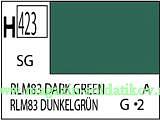 Краска художественная 10 мл. темно-зеленая RLM83, полуматовая, Mr. Hobby