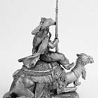 Миниатюра из олова 415 РТ Рядовой полка дромадеров с верблюдом, 54 мм, Ратник