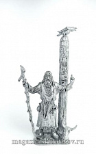 Миниатюра из олова 303. Волхв-древнеславянский языческий жрец и чародей, 9-11 вв, 54 мм, EK Castings - фото
