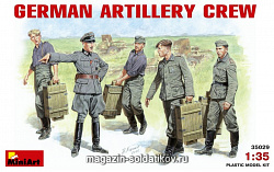 Сборные фигуры из пластика Немецкий артиллерийский расчет MiniArt (1/35)