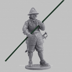 Сборная миниатюра из смолы Пикинер в боевом построении (3), Тридцатилетняя война 28 мм, Аванпост