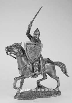 Миниатюра из олова Князь Александр Ярославович XIII в., 54 мм, Солдатики Публия