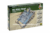 Сборная модель из пластика ИТ M3/M3A1 STUART , 28 мм, Italeri - фото