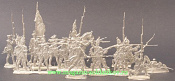 Миниатюра из металла Британская линейная пехота, ведущая огонь. Семилетняя война. 30 мм, Berliner Zinnfiguren - фото