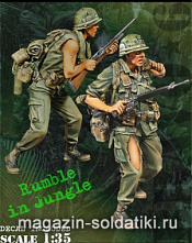 Сборная миниатюра из смолы US Army inf (1) Let's Go Get ' em!, (1/35), Bravo 6 - фото