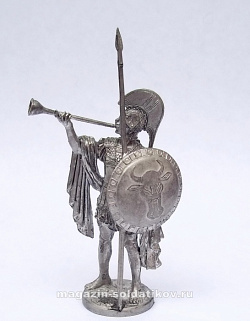Миниатюра из олова Афинский трубач, 54 мм, Россия
