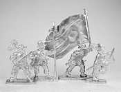 Фигурки из металла Набор солдатиков «Пешие испанцы», XVI век, 40 мм. Дополнение, Три богатыря - фото