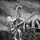 Миниатюра из олова 443 РТ Рядовой лейб-гвардии Преображенского полка 1802-04 гг. 54 мм, Ратник