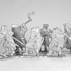Солдатики из металла Набор солдатиков «Пешие рыцари-крестоносцы», XIII век, 40 мм Три богатыря