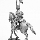 Миниатюра из олова К49 Казак 1-го конного Смертоносного полка Санкт-Петербугского ополчения, 1812-14 гг. 54 мм, Ратник