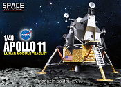 Сборная модель из пластика Д Космич.корабль APOLLO 11 и лунный модулем (1/48) Dragon - фото
