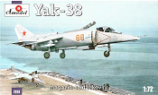 Сборная модель из пластика Яковлев Як-38 Советский палубный штурмовик Amodel (1/72) - фото