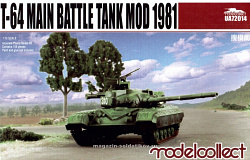 Сборная модель из пластика T-64A Main Battle Tank Mod 1981, (1:72), Modelcollect