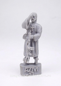 Сборная фигура из смолы Воинствующий монах православный, серия «Наемники» 28 мм, ArmyZone Miniatures