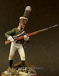 Сборная миниатюра из металла Русский унтер-офицер, 1805 г, 54 мм, Chronos miniatures - фото