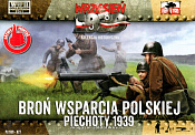 Солдатики из пластика Польская пехота, группа поддержки 1:72, First to Fight - фото