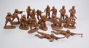 Солдатики из пластика GI’s set #2 16 figures in 8 poses (tan), 1:32 ClassicToySoldiers - фото