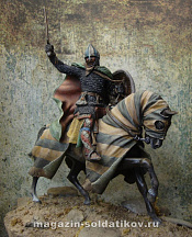 Сборная фигура из смолы Mounted knight late 12th c, 54 mm. Mercury Models - фото