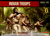Солдатики из пластика Indian Infantry WWII (1/72) Strelets - фото