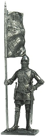 Миниатюра из металла 145. Бургундский рыцарь Жан де Монтагю, середина XIV в. EK Castings
