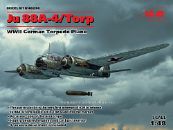 Сборная модель из пластика Ju 88A-4/Torp, Немецкий бомбардировщик ІІ МВ (1/48) ICM