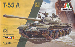Сборная модель из пластика ИТ Танк T-55A Medium Battle Tank (1/72) Italeri